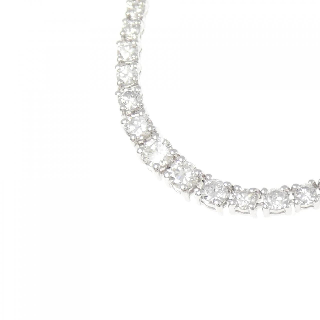 K18WG ダイヤモンド ネックレス 5.68CT