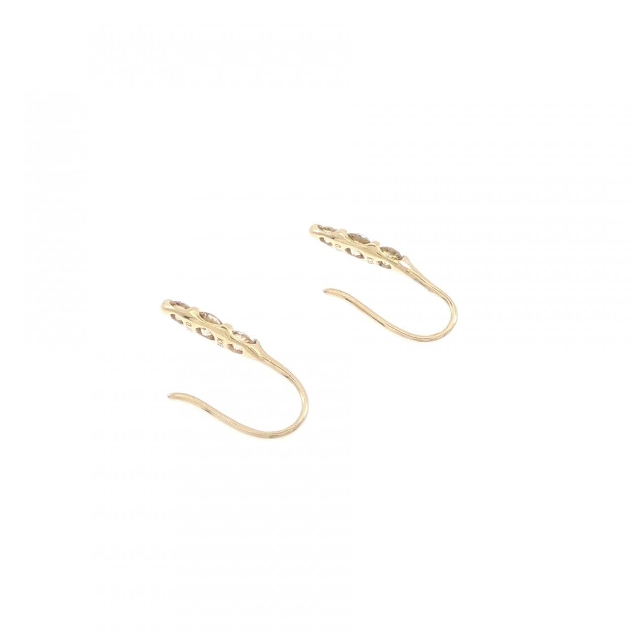 K18YG ダイヤモンド ピアス 0.20CT