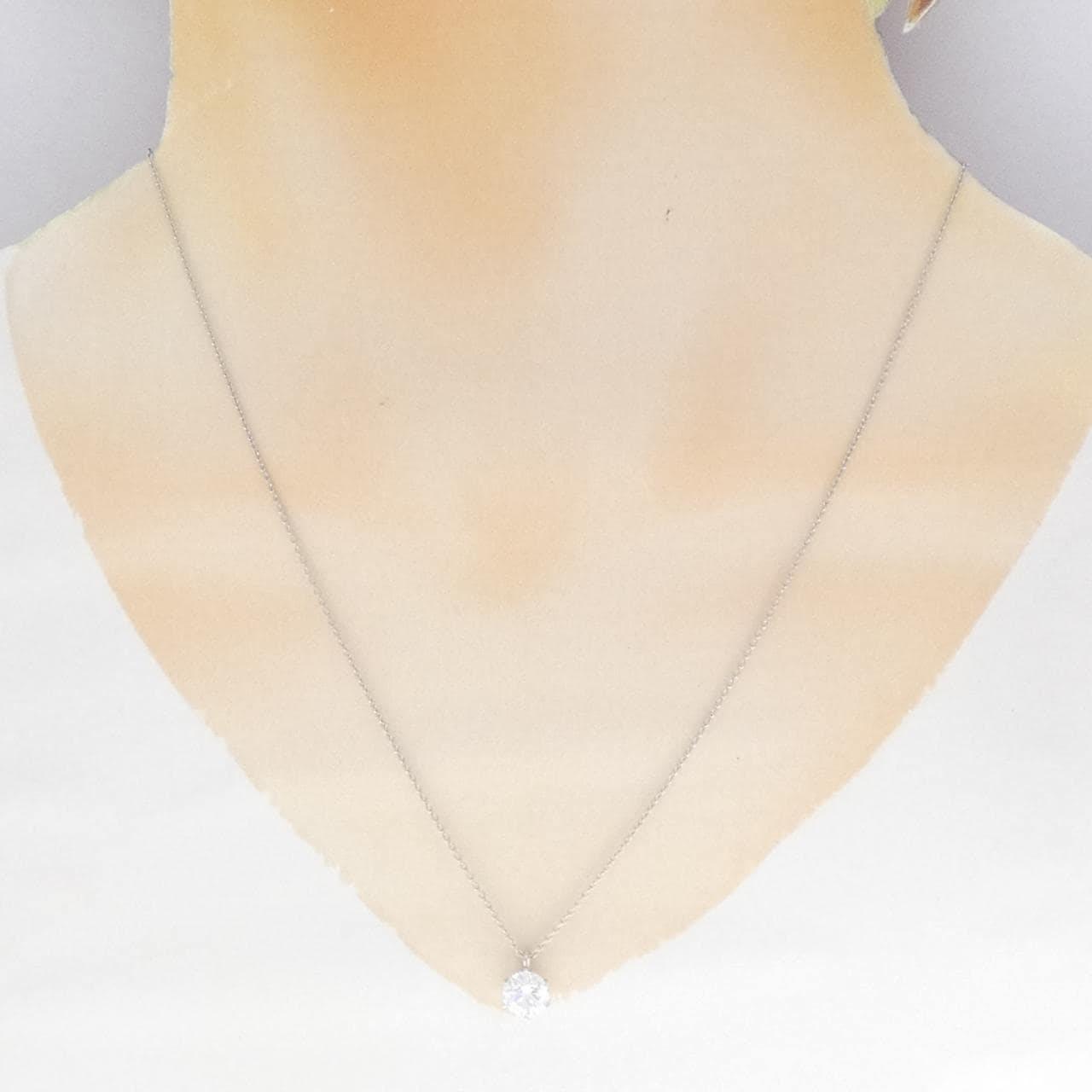 【再加工款】PT900/PT850鑽石項鍊 1.088克拉 D色 VS1淨度 VG