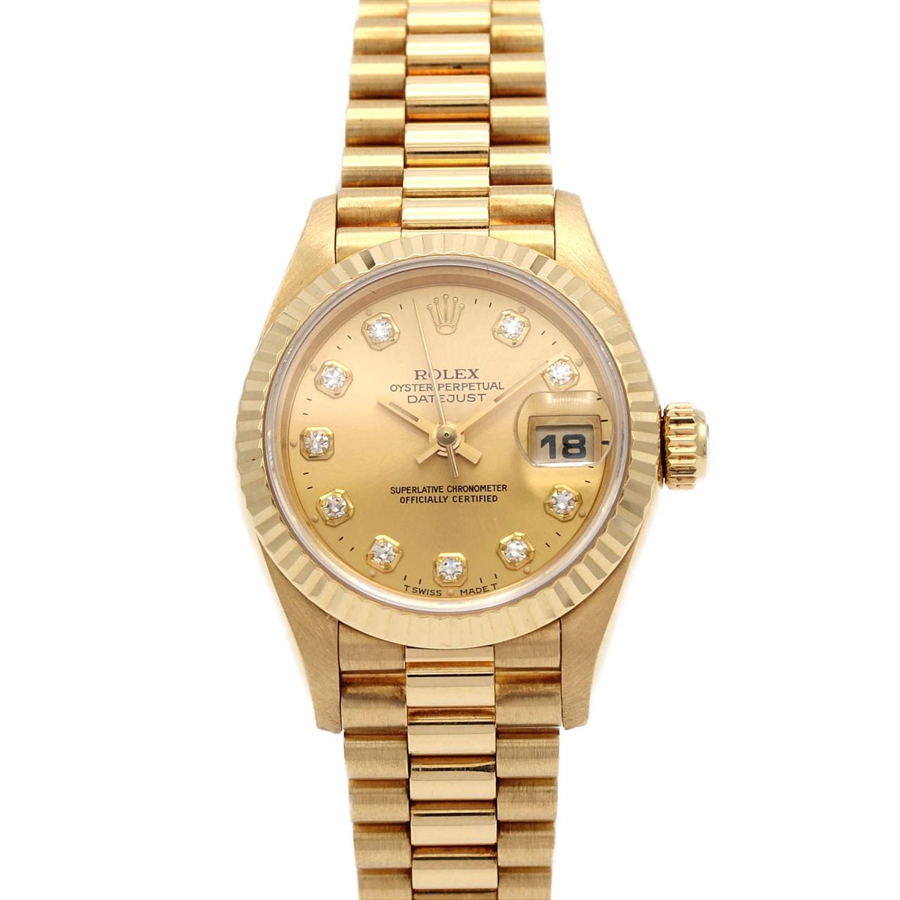 【ノーメンテナンス還元価格】ロレックス デイトジャスト 69178G YG 自動巻 W番