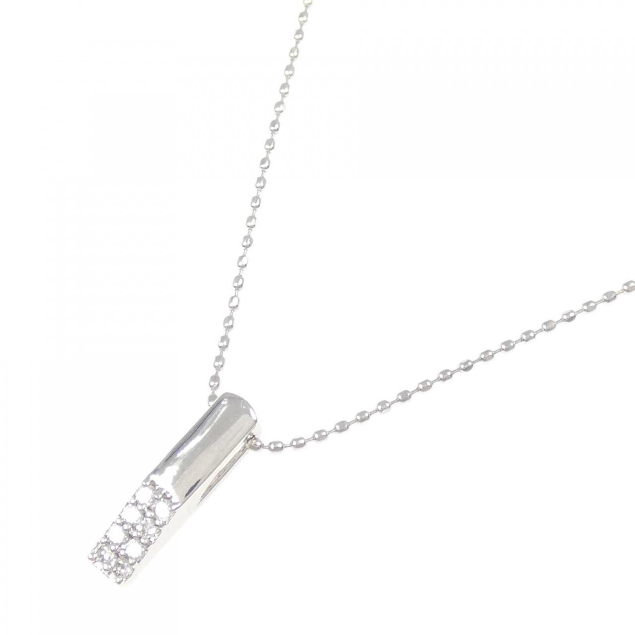 K18WG ダイヤモンド ネックレス 0.07CT