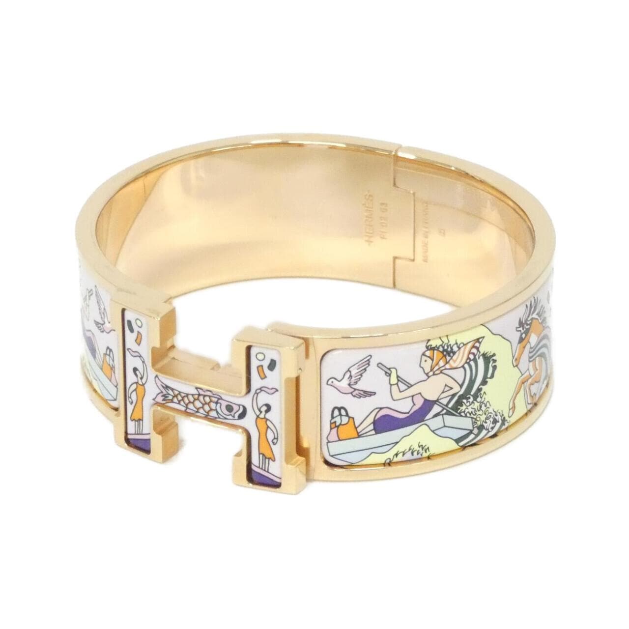 エルメス L'EPOPEE D'HERMES クリック クラック アッシュ PM 303315FO ブレスレット