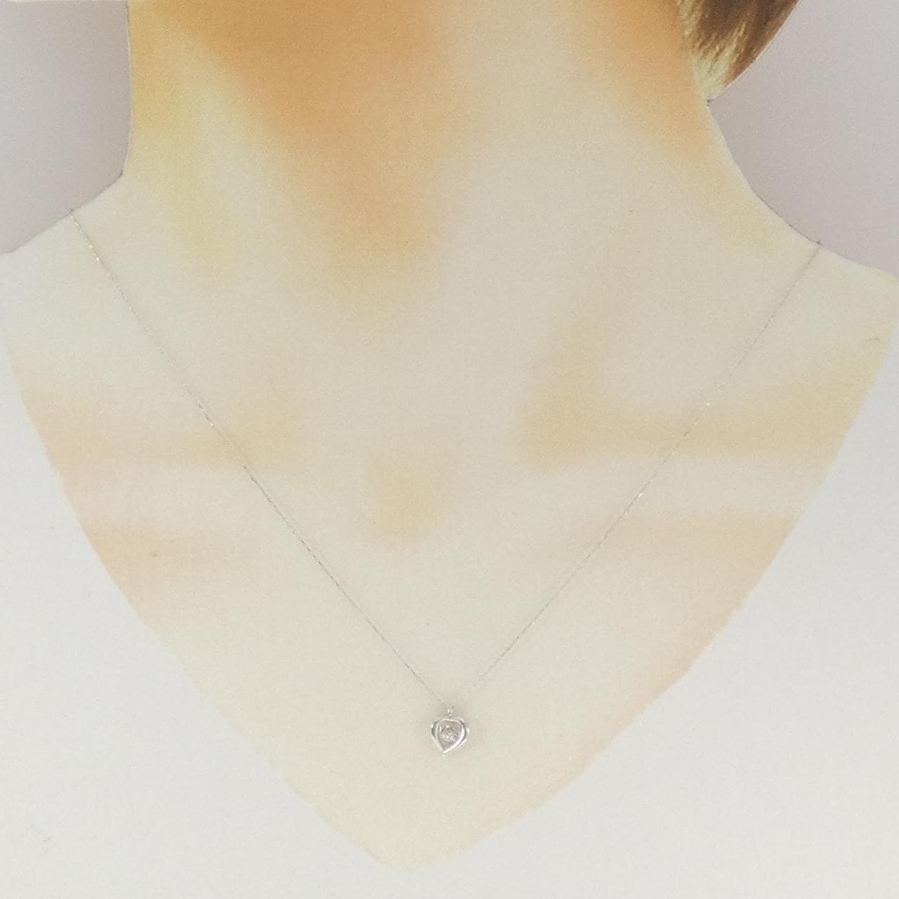 K10WG ダイヤモンド ネックレス 0.08CT