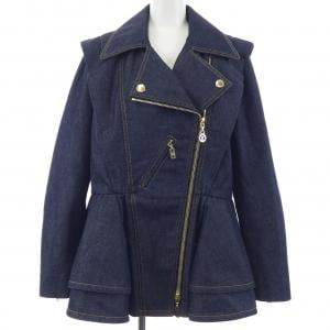 ルイヴィトン LOUIS VUITTON デニムフラウンス バイカージャケット FSVE45EFY デニムジャケット