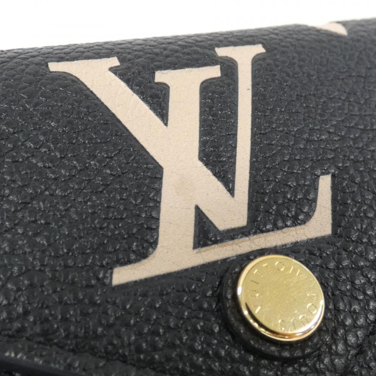 LOUIS VUITTON雙色Monogram Empreinte Portefeuille Victorine M80968 皮夾