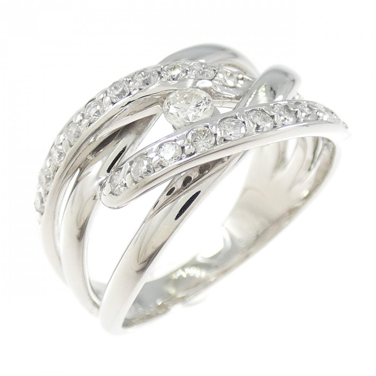K18WG ダイヤモンド リング 0.10CT