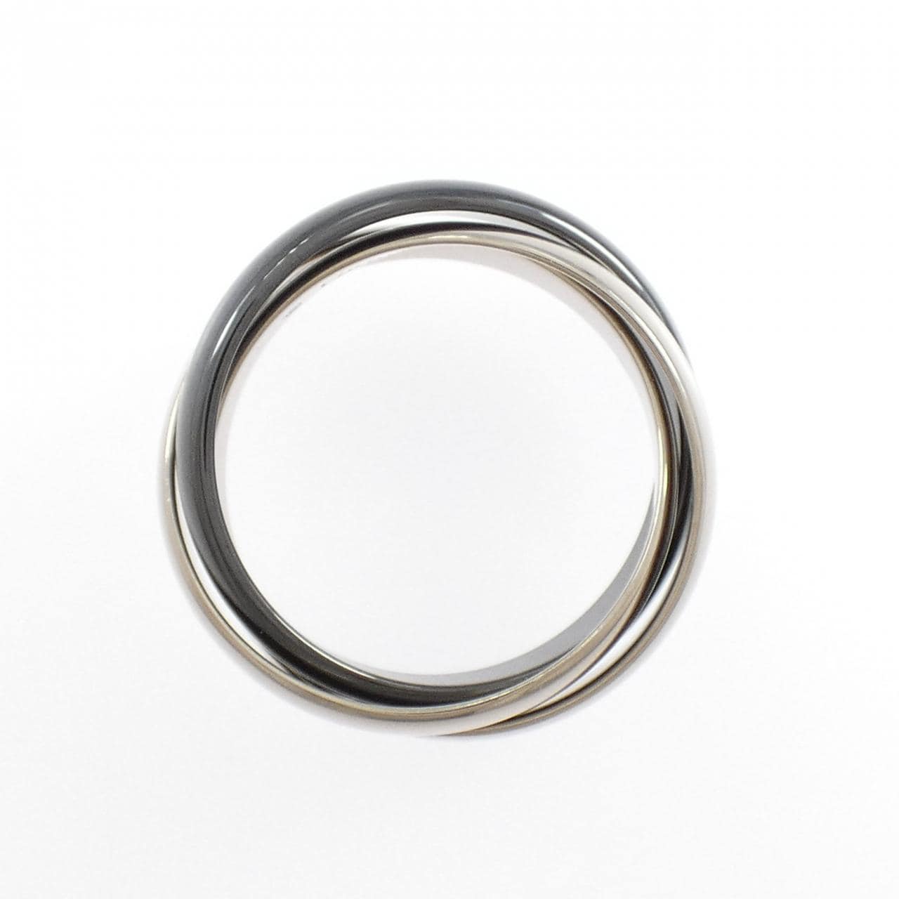 カルティエ トリニティ ブラック&ホワイト リング