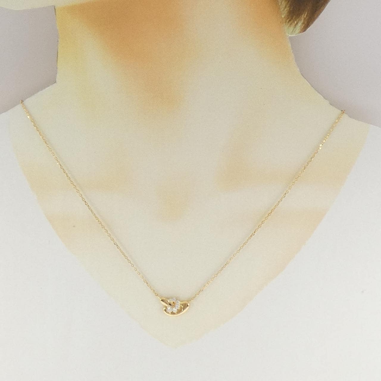 K18YG ダイヤモンド ネックレス 0.20CT