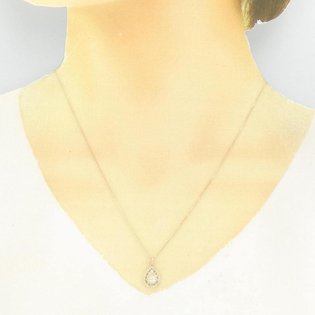 【新品】K18YG ダイヤモンド ネックレス 0.50CT