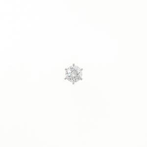 【リメイク】PT900/ST ダイヤモンド ピアス 0.301CT D SI1 VG 片耳