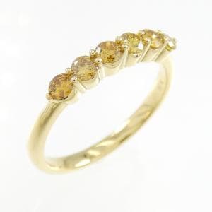 K18YG ダイヤモンド リング 0.432CT
