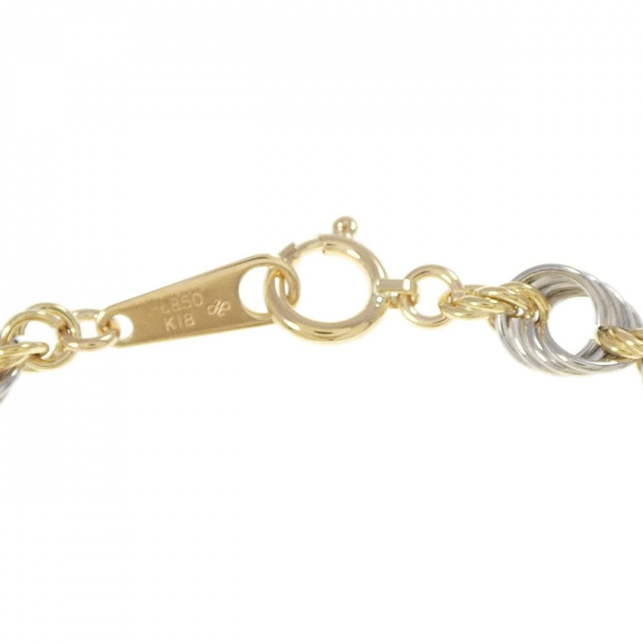 K18YG/PT850手链
