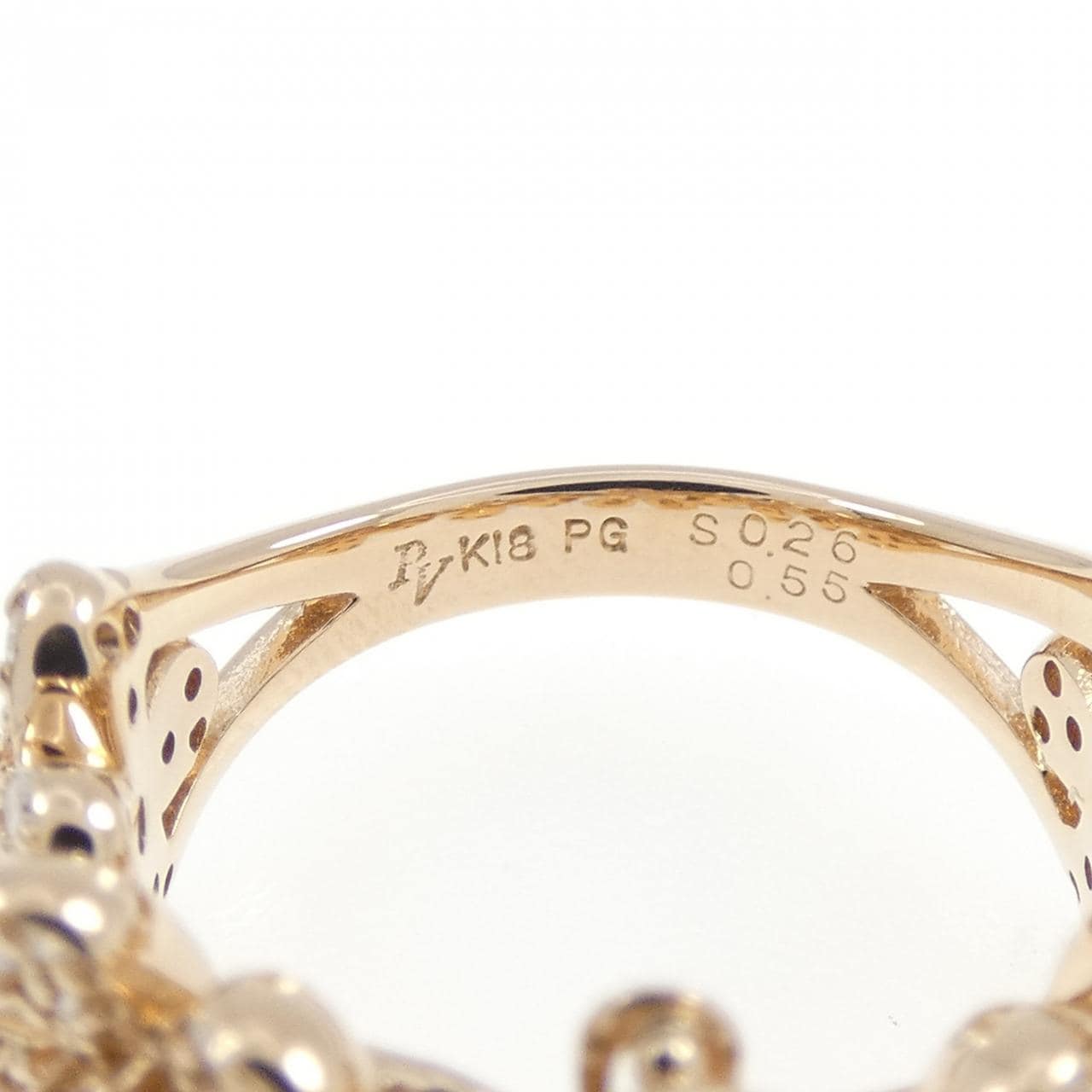 ポンテヴェキオ フラワー リング 0.26CT