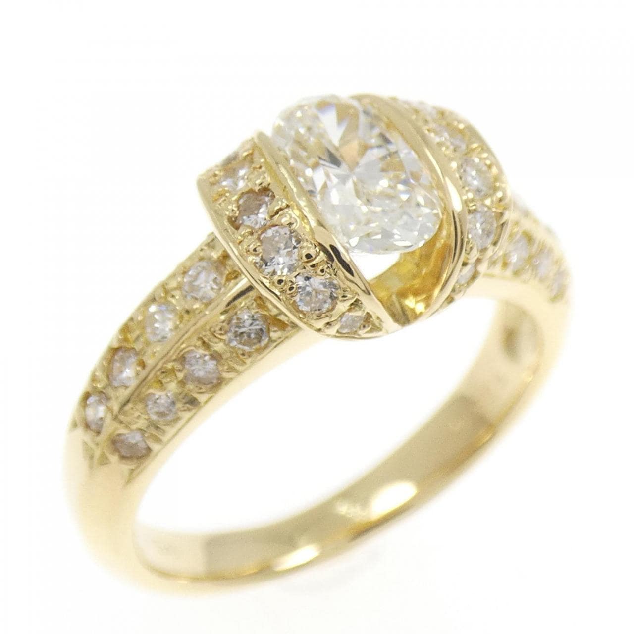 K18YG ダイヤモンド リング 0.605CT