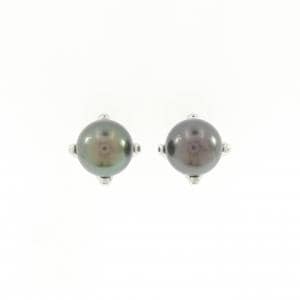 タサキ 黒蝶パール ピアス 9.3mm