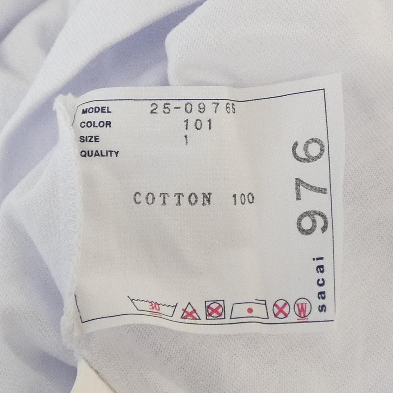 サカイ SACAI 25-0976S UNISEX Tシャツ