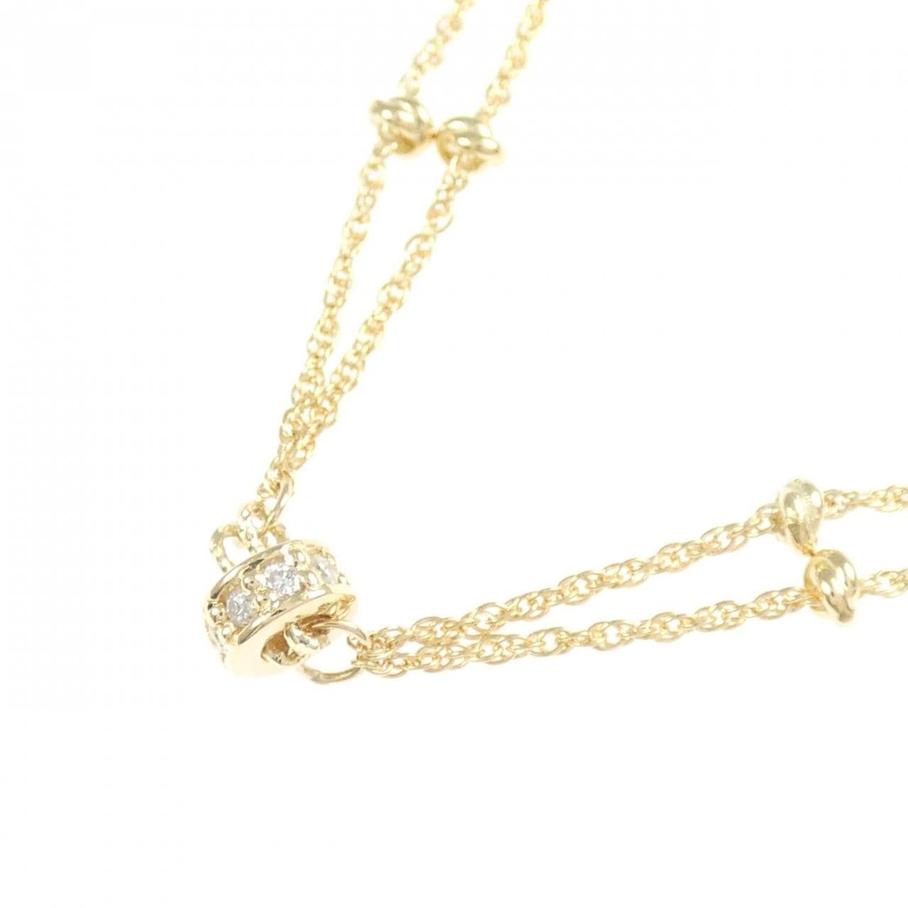 K18YG ダイヤモンド ネックレス 0.23CT