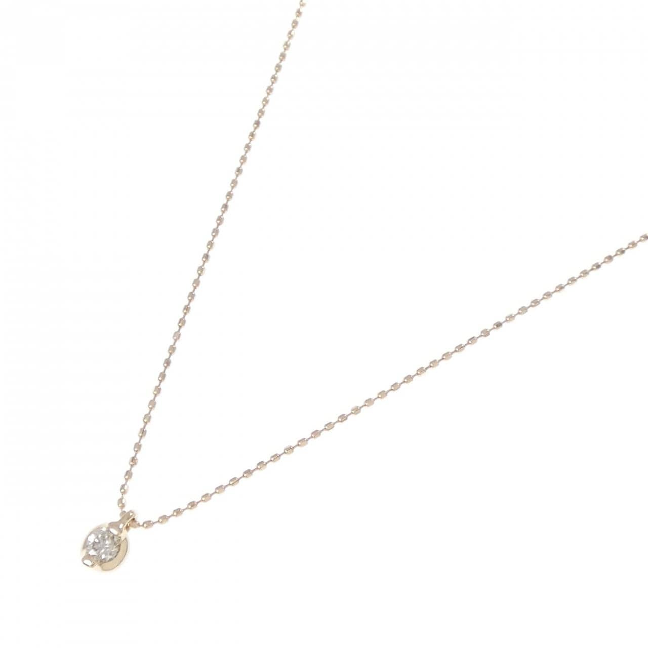 K10PG ダイヤモンド ネックレス 0.10CT