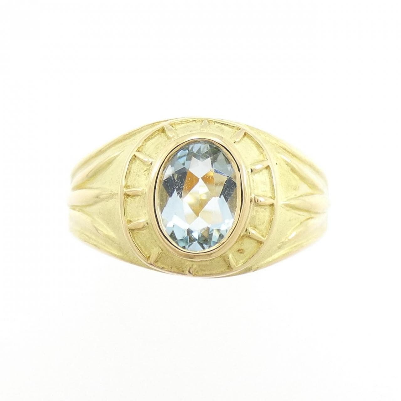 K18YG アクアマリン リング