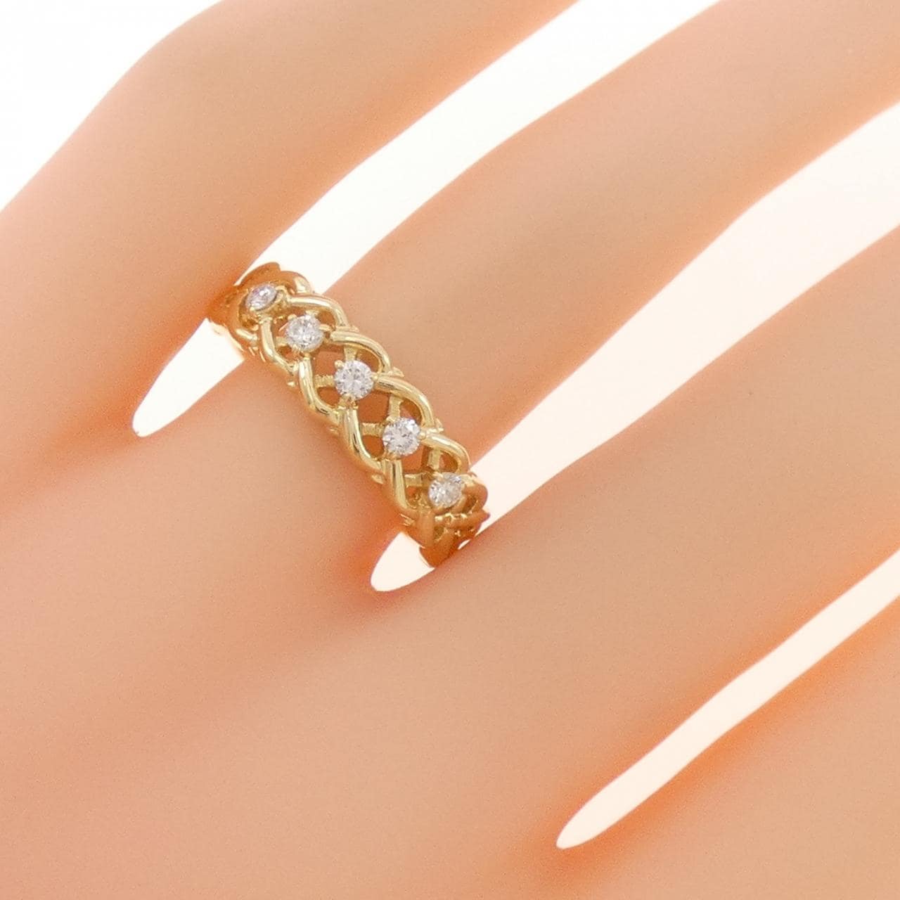 K18YG ダイヤモンド リング 0.20CT