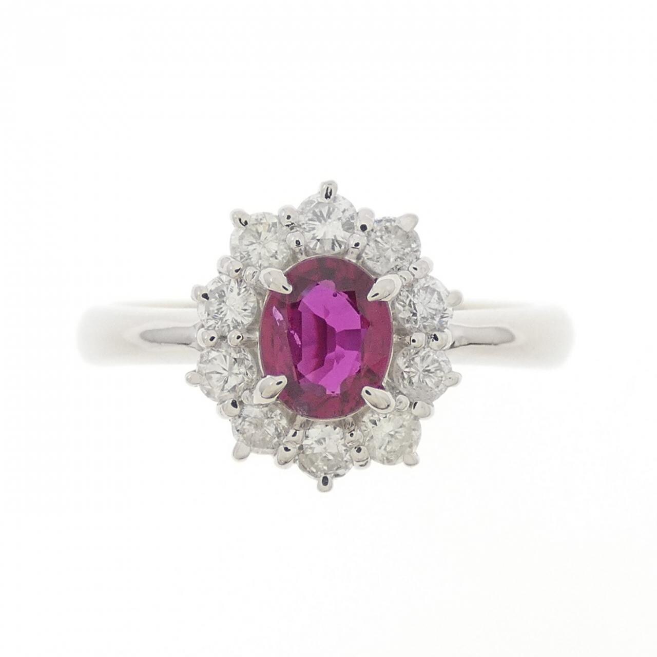 PT900 ルビー リング 0.39CT