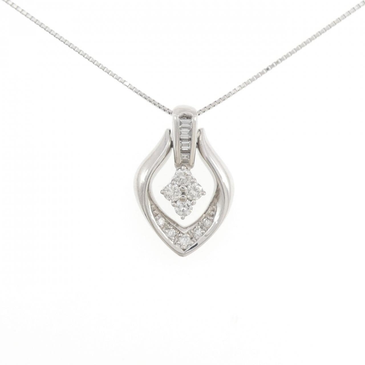 PT900/PT850 ダイヤモンド ネックレス 0.53CT