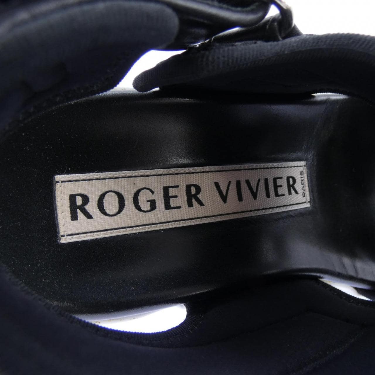 ロジェヴィヴィエ ROGER VIVIER ヴィヴ ラン ストラス バックル サンダル