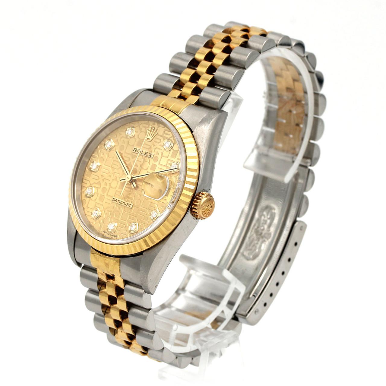 【ノーメンテナンス還元価格】ロレックス デイトジャスト 16233G SSxYG 自動巻 U番