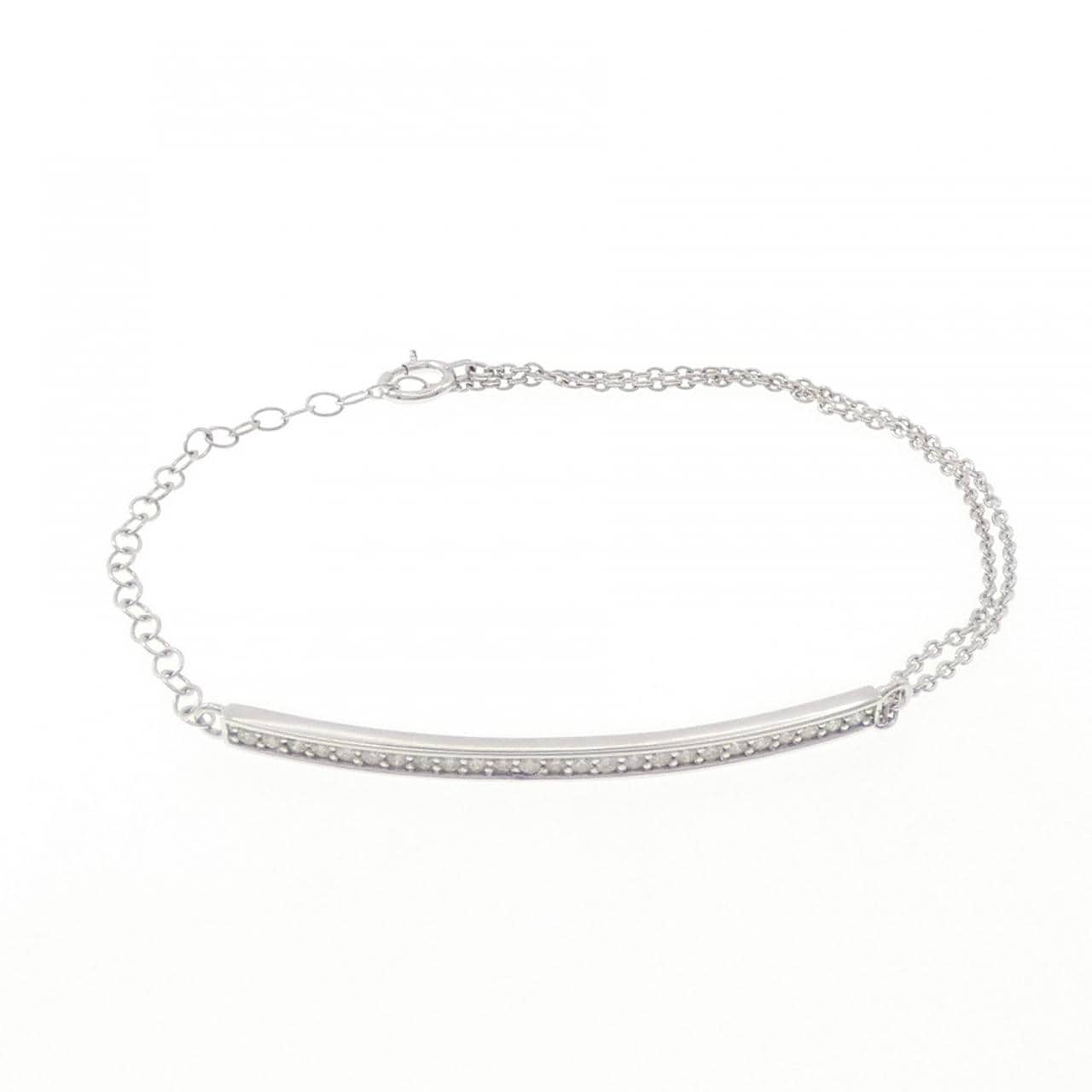 K18WG ダイヤモンド ブレスレット 0.30CT