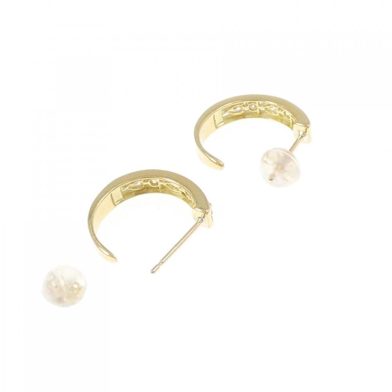 [新品] K18YG鑽石耳環 0.34CT