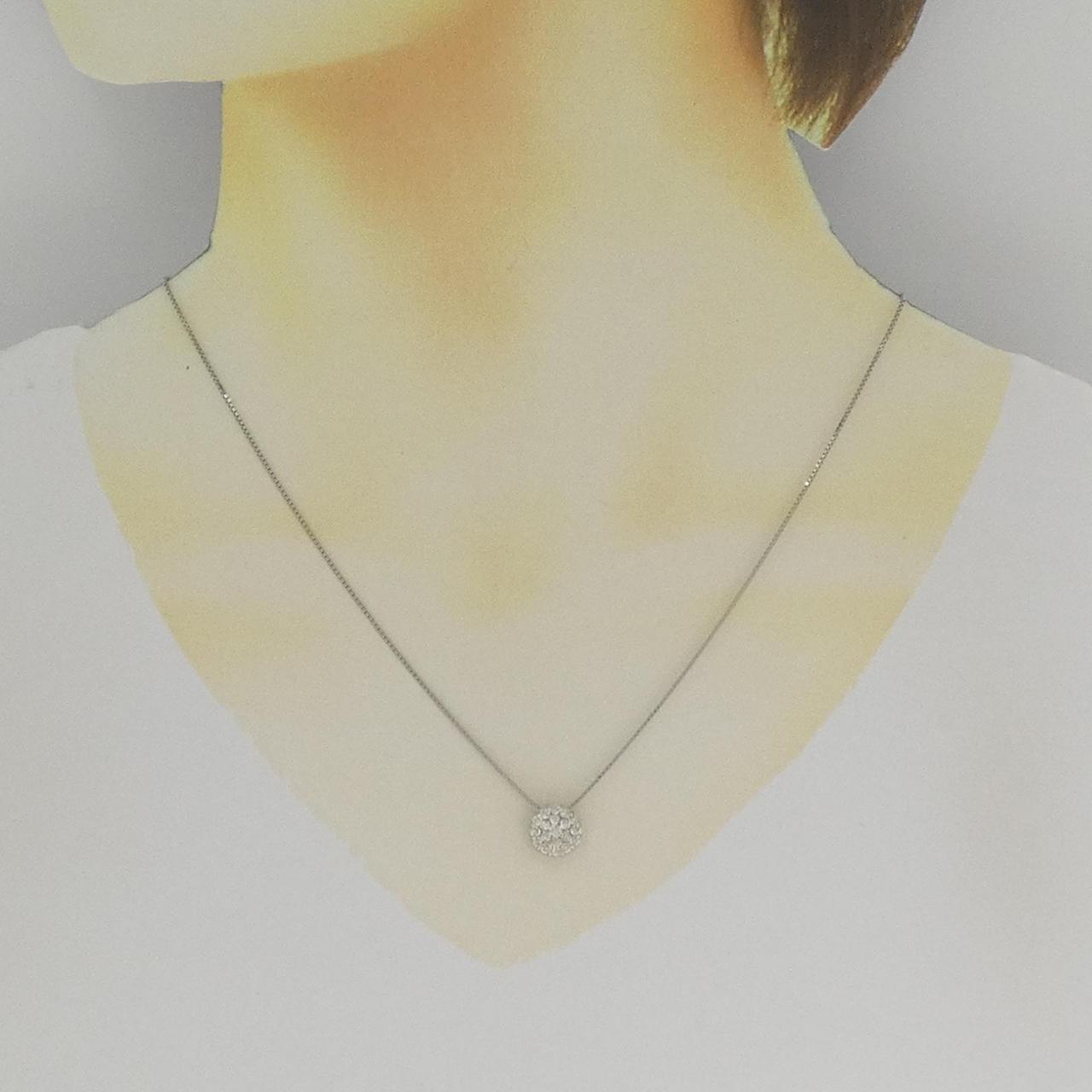 PT900/PT850 ダイヤモンド ネックレス 0.45CT