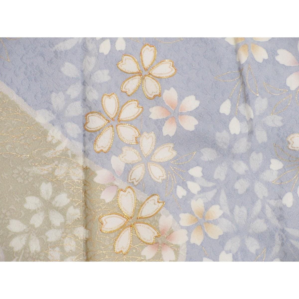 訪問着　友禅金彩加工　刺繍入り　身丈Ｓ寸