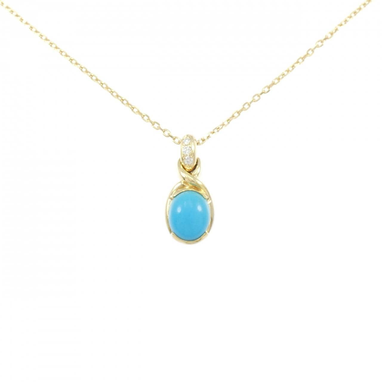 K18YG ターコイズ ネックレス