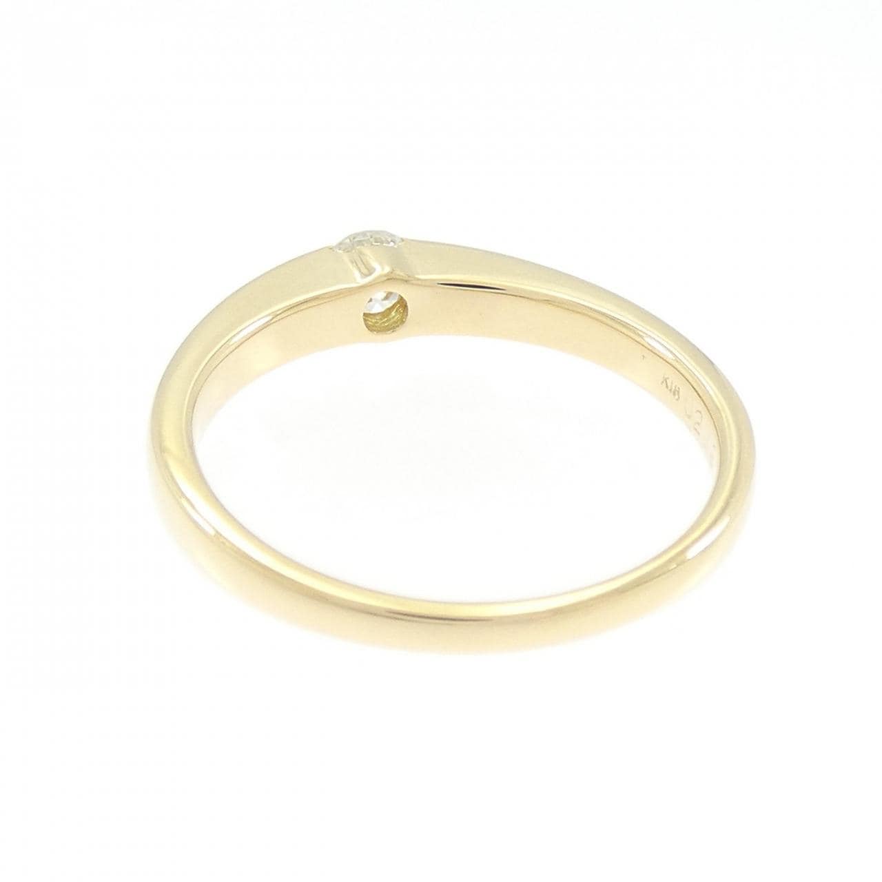 K18YG ダイヤモンド リング 0.203CT