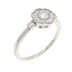 K18WG ダイヤモンド リング 0.16CT