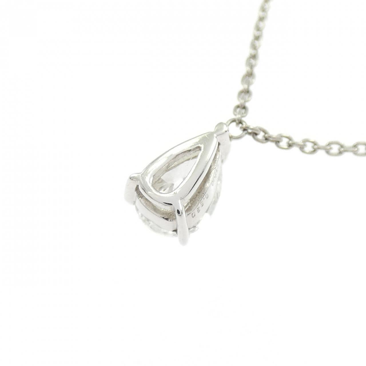 PT900/PT850 ダイヤモンド ネックレス 0.520CT G SI1 ペアシェイプ
