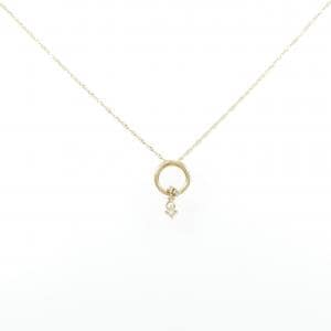 K18YG/750YG ダイヤモンド ネックレス 0.05CT