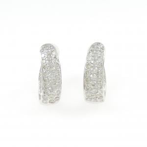 K18WG ダイヤモンド イヤリング 1.61CT