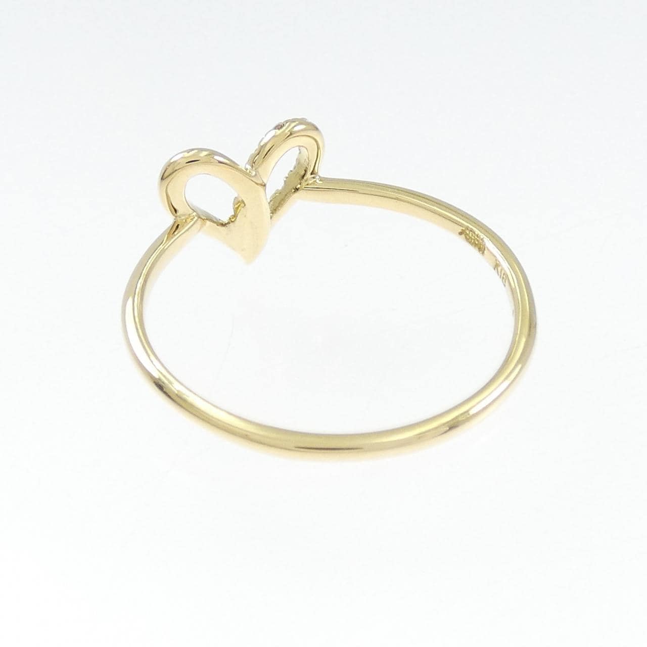 アーカー フィルージュ ハート ハーフ リング 0.04CT