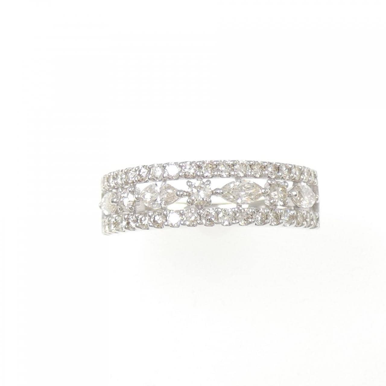 K18WG ダイヤモンド リング 0.70CT