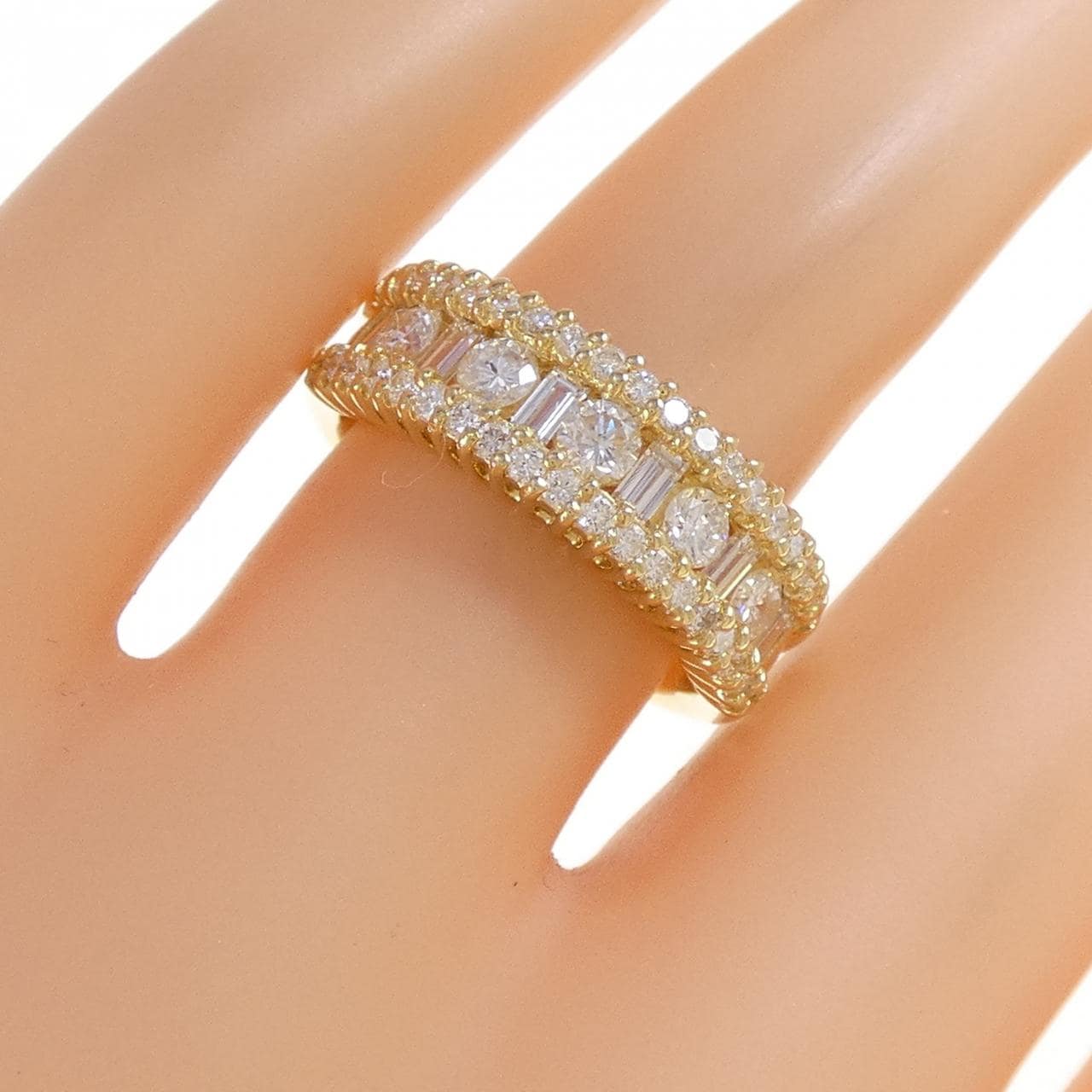 K18YG ダイヤモンド リング 1.09CT