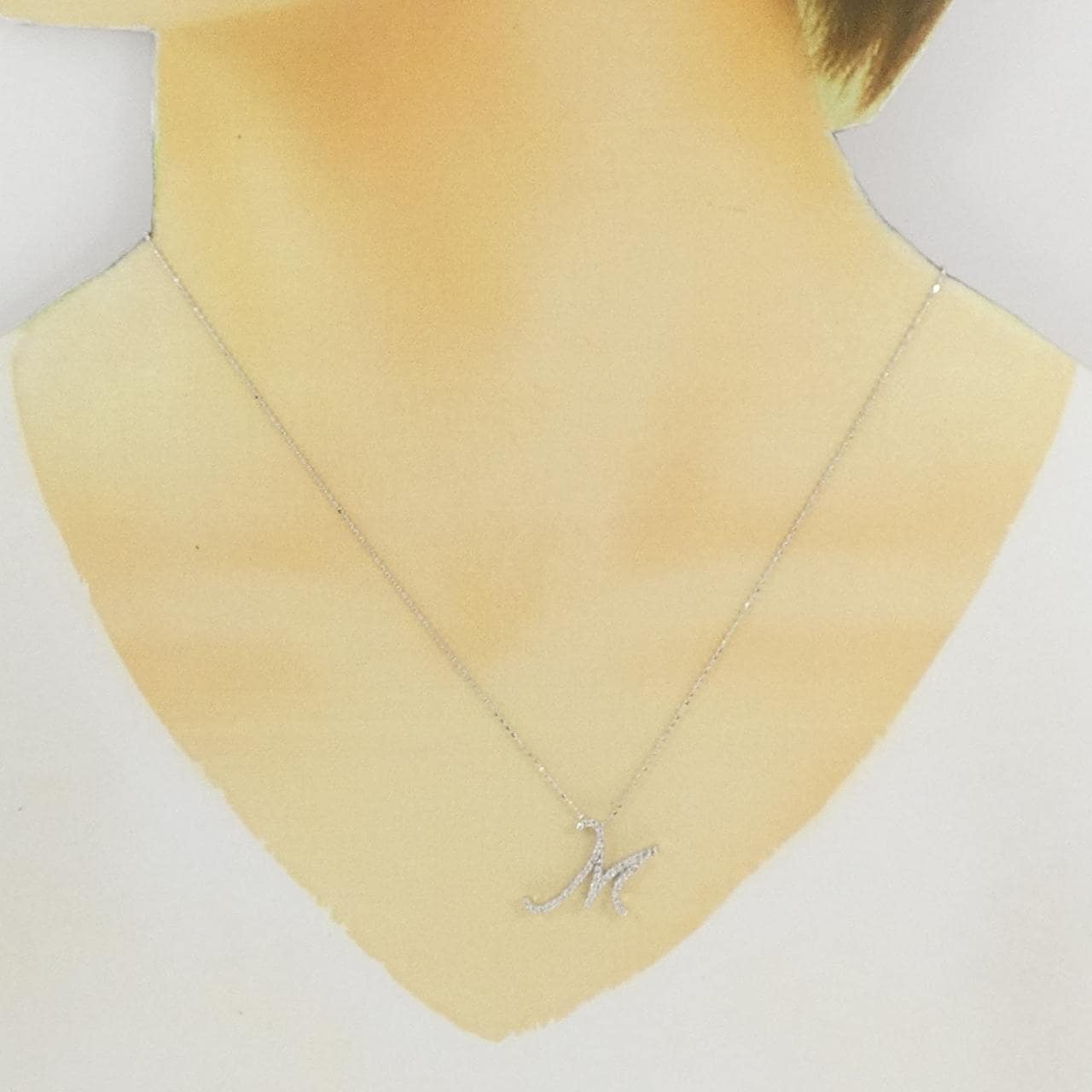 セイレーン　アズーロ イニシャル ネックレス 0.21CT