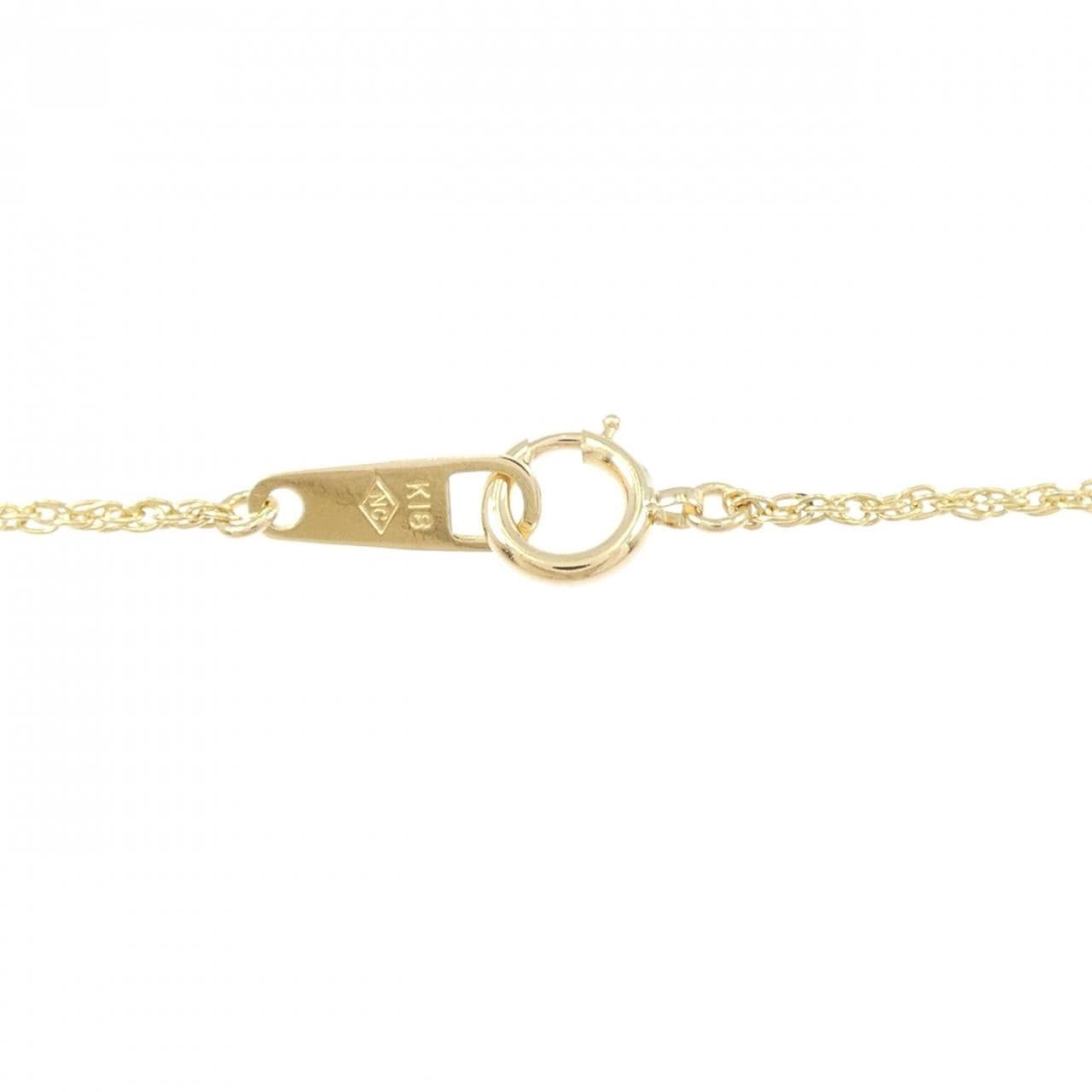 K18YG ソリティア ダイヤモンド ネックレス 0.31CT
