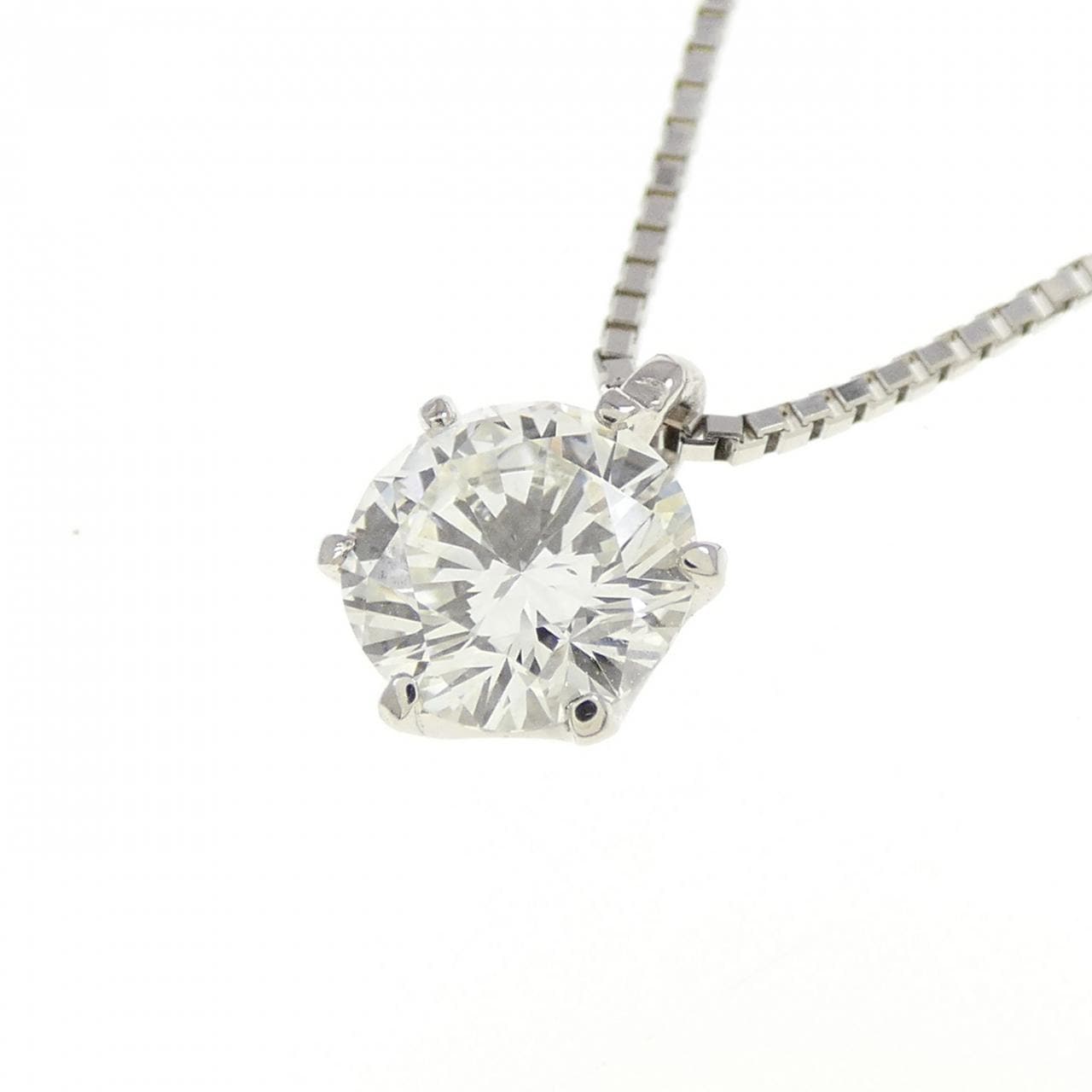 PT900/PT850 ダイヤモンド ネックレス 0.554CT H VS2 VG