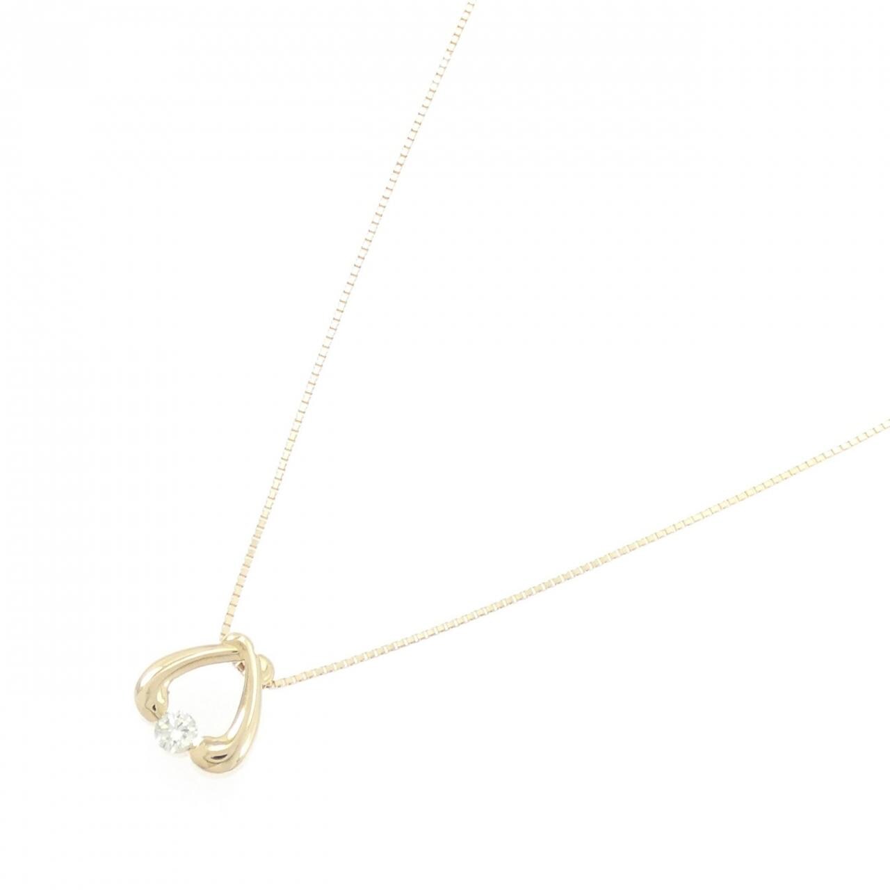 K18YG ダイヤモンド ネックレス 0.11CT