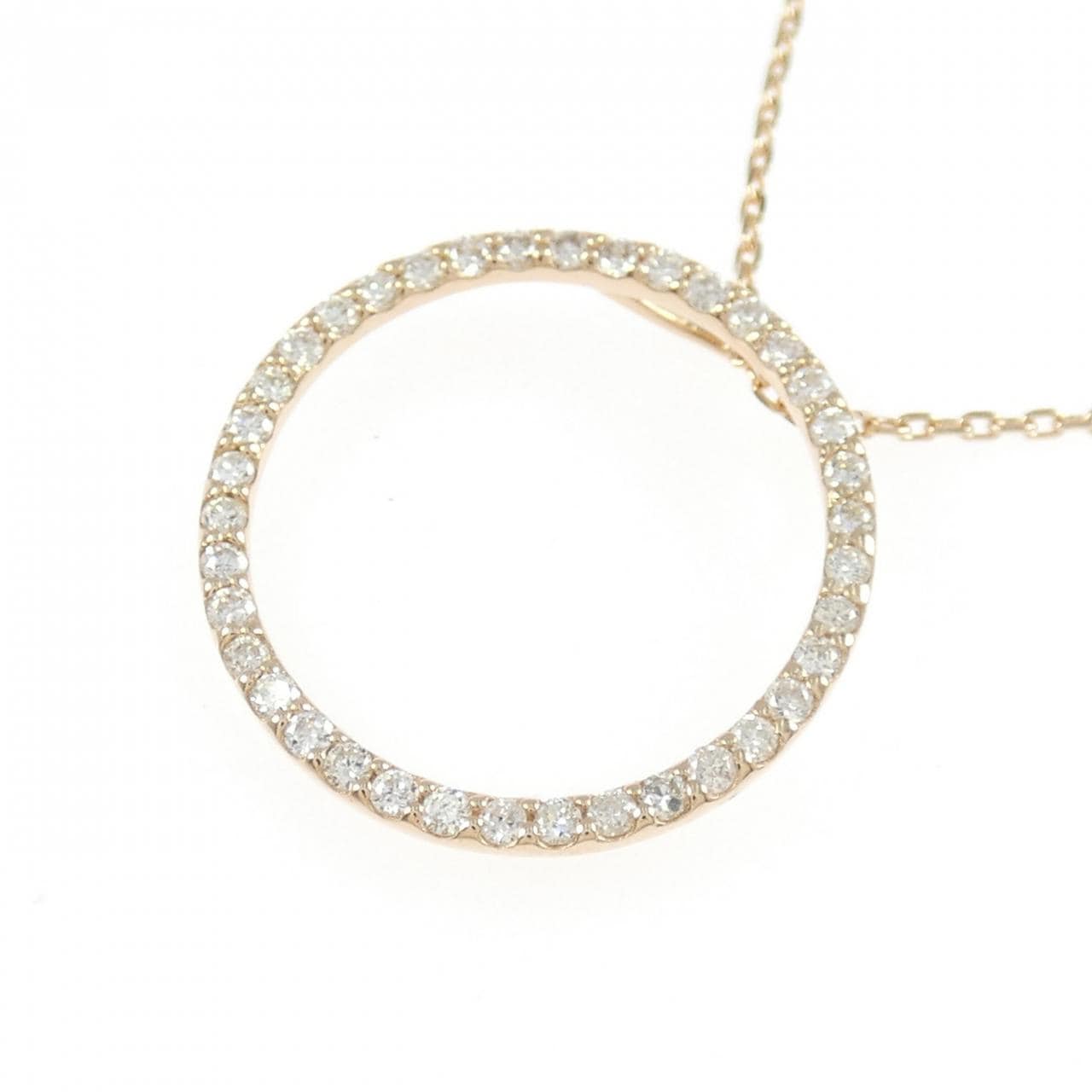 K18PG ダイヤモンド ネックレス 0.35CT