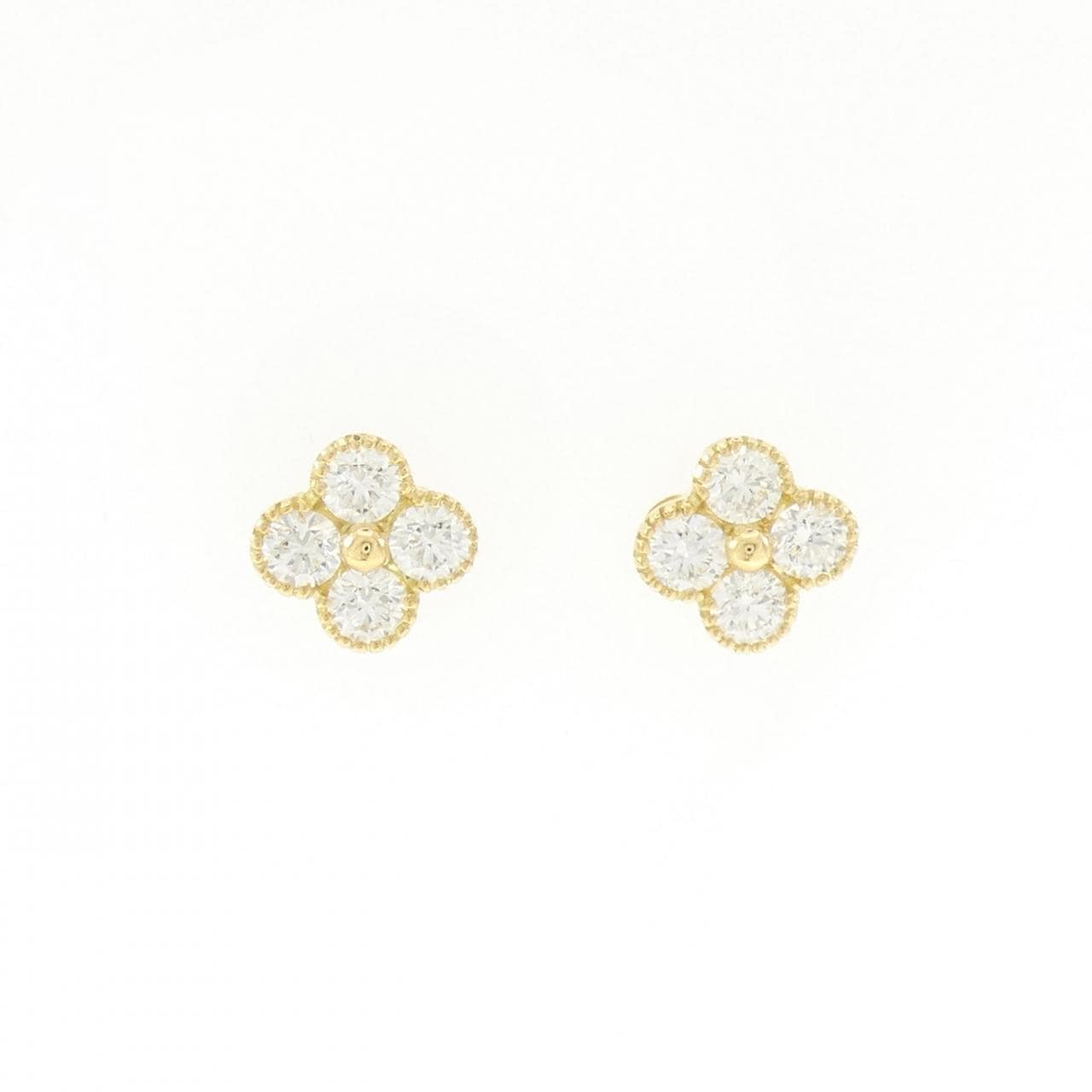 【新品】K18YG ダイヤモンド ピアス 0.50CT 0.50CT E VS1-2 EXT-GOOD