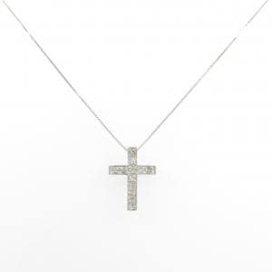 PT900/PT850 クロス ダイヤモンド ネックレス 0.30CT