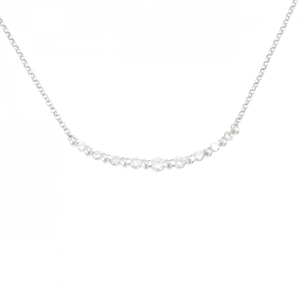 PT900/PT850 ダイヤモンド ネックレス 0.72CT
