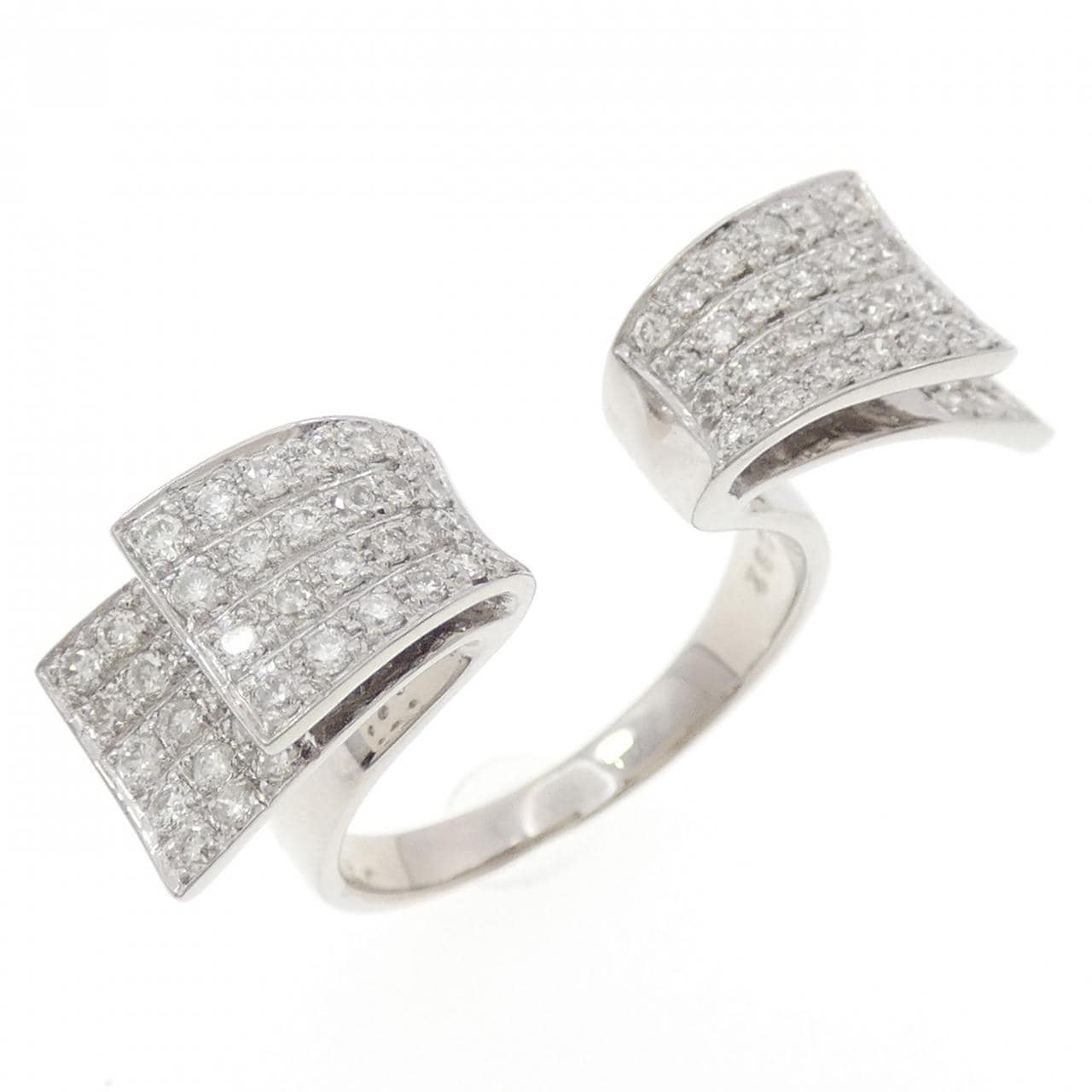 K18WG ダイヤモンド リング 0.82CT